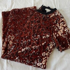 Anthropologie Sparkly Shift Dress